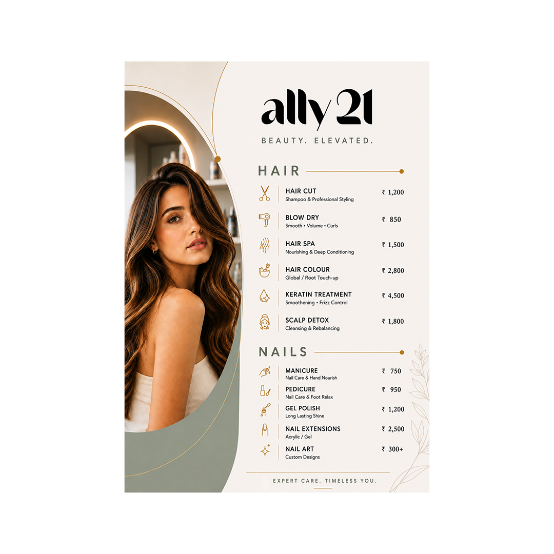 Cocktail & Dessert Menu Card